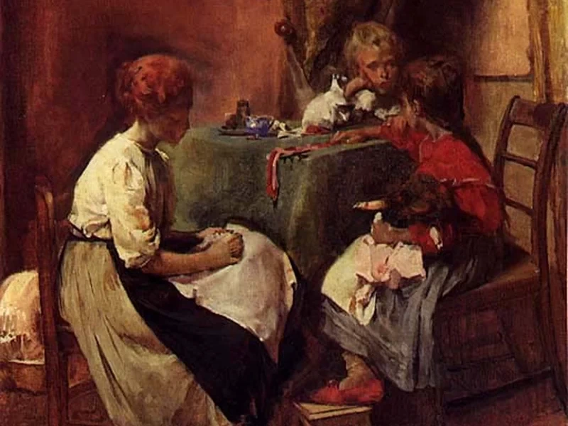 1866-Aurélia de Souza - Scena familiare
